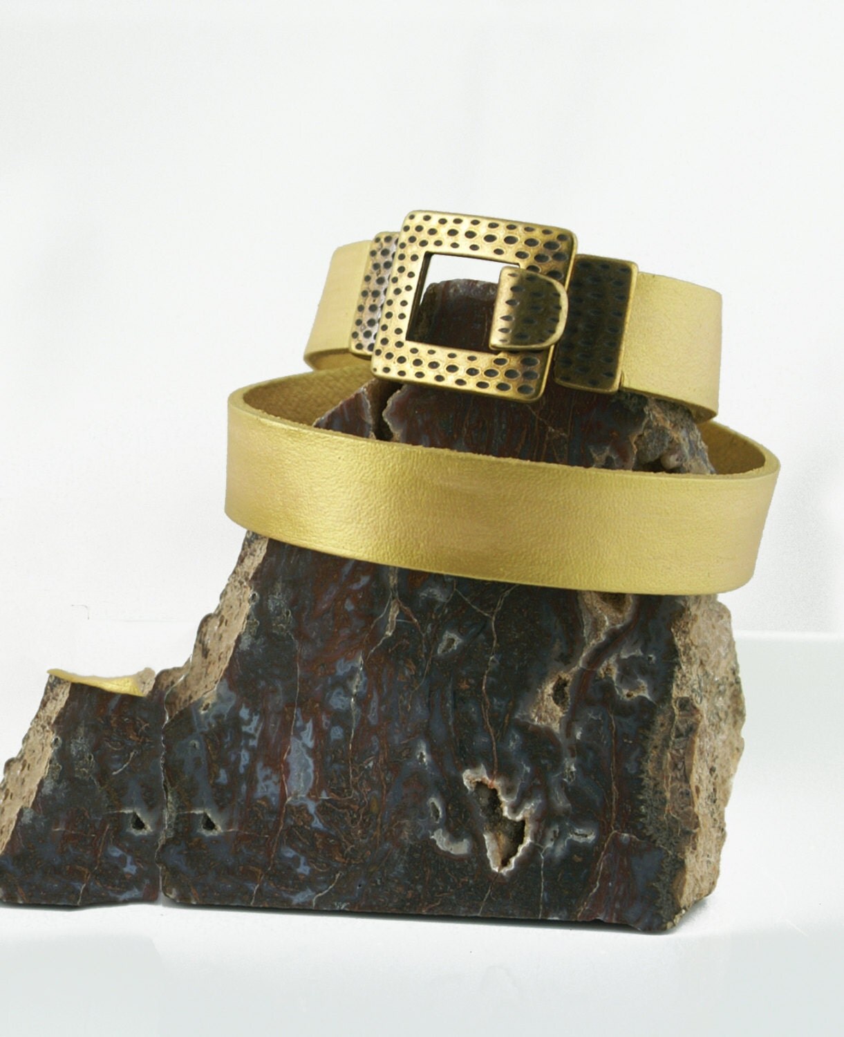 Brass BUCKLE Leather Clasp / Leather Closure for Flat 16mm