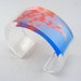 Blue and Pink Bangle, Pink Cherry Blossom Acrylic Cuff , Handmade Special Offer