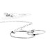 Small Entwined Rings Necklace in Sterling Silver, Sweet Gift