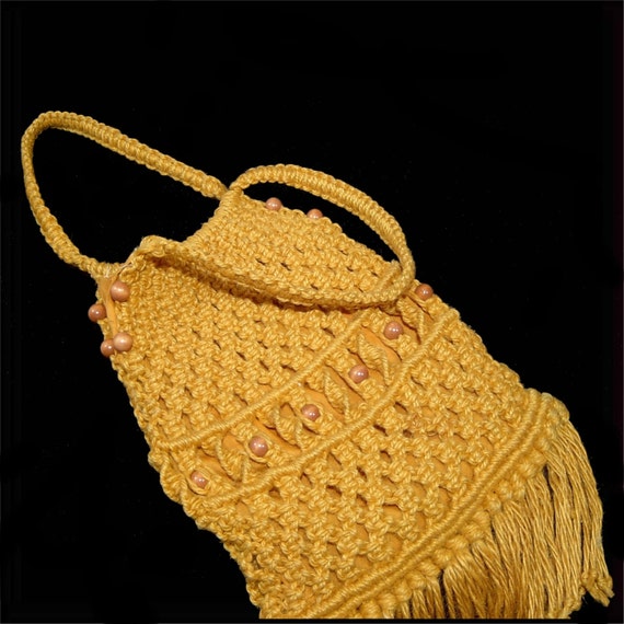 macrame fringe purse