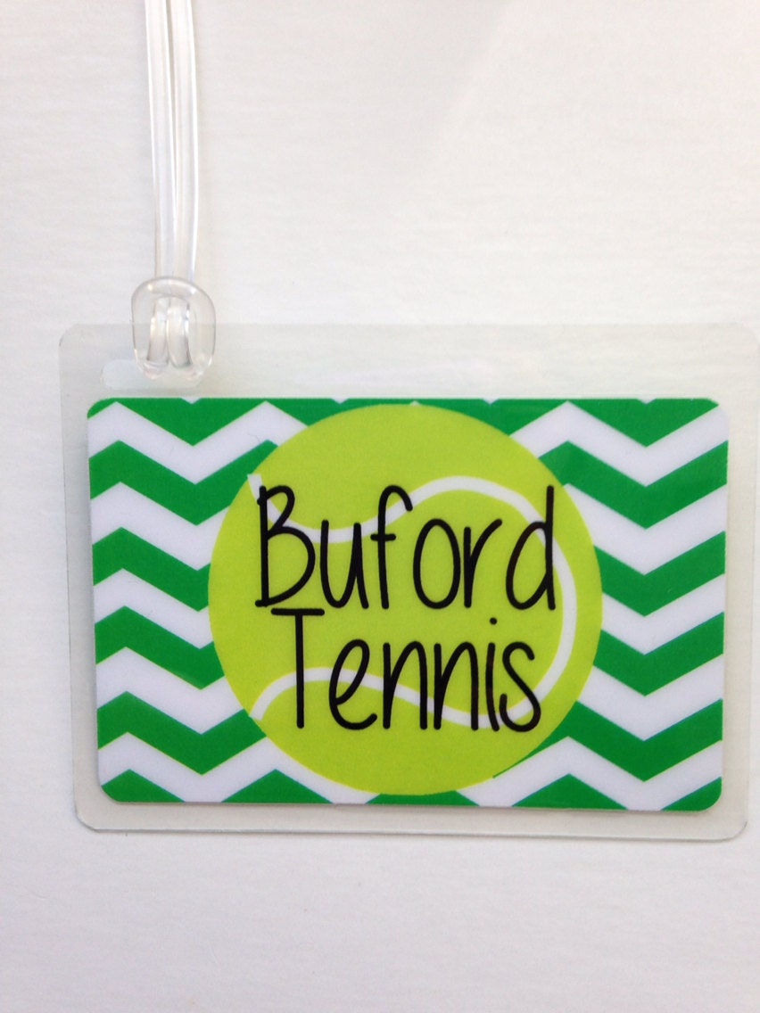 Tennis Bag Tag Tennis Ball Bag Tag Tennis Racket Tag Tennis