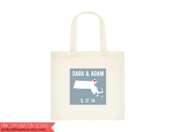 Welcome to Boston Massachusetts Totes. Wedding Welcome Totes ...