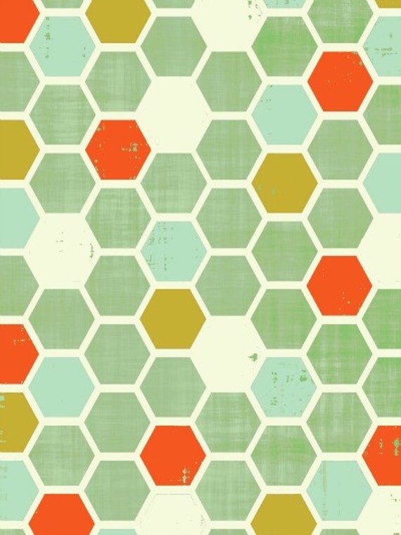 honeycomb, chevron pattern, geometric print, modern painting, mid ...