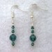Earrings Dangle Beadwork Handmade Wire Wrapped Crystal Drop Sterling Silver Swarovski