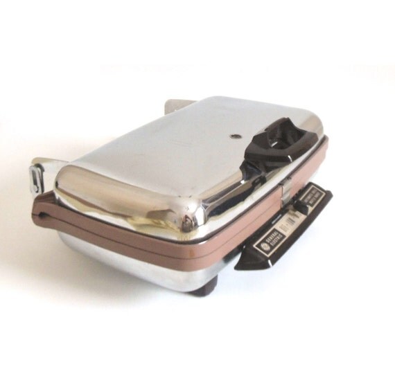 GE Waffle Iron Grill 14G44T Vintage Chrome by LaurasLastDitch