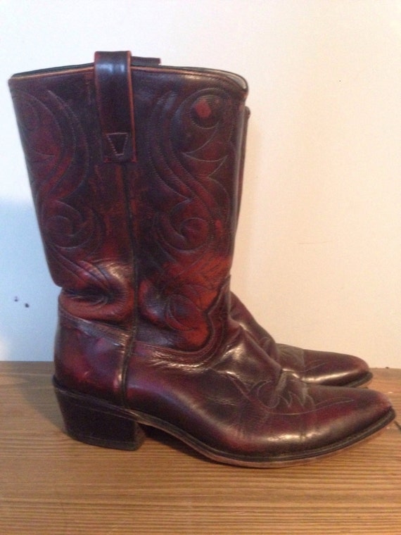 Vintage Mens Acme Cowboy Boots 10.5 by KerahsVintageWash on Etsy