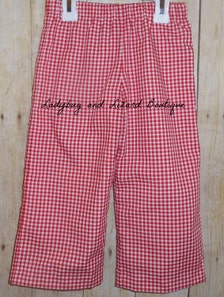 boys gingham pants