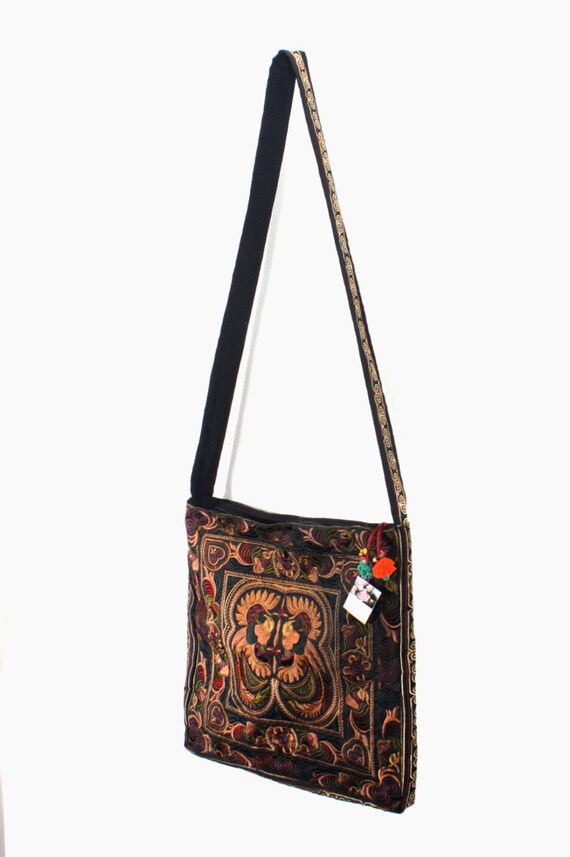 Tote Bag Large Size CrossBody Bag HMONG by ThaiHandbags on Etsy