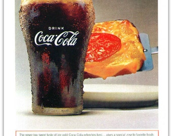 Vintage Coca Cola Magazine Ad 1964 Things Go Better With Coke
