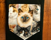 Bigger Cat pocket tshirt S/M/L/XL