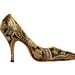50s gold black heels. Vintage jacquard shoes. Size 5 1/2. Black gold silver. Mad Men Fashion. Tapered Heels. Mother's Day gift
