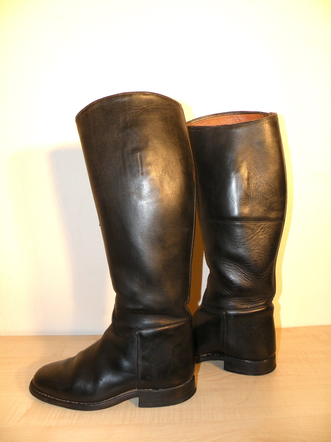 Vintage Black Leather Riding Boots / Equestrian Boots Size 4 – Haute Juice