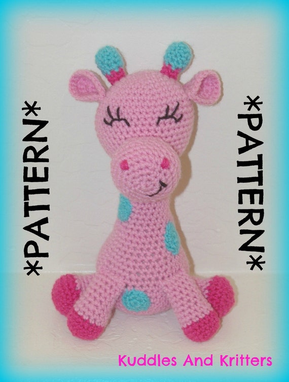 Items similar to PATTERN ONLY Crochet Giraffe on Etsy