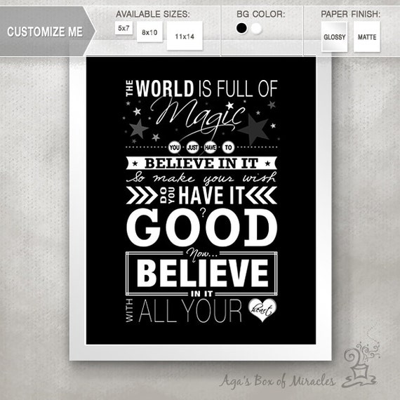 OTH PRINT (One Tree Hill quote) / Inspiring Typography Poster / World ...