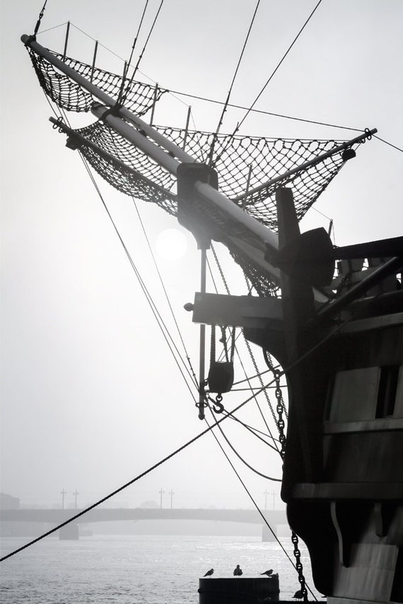 Nautical decor Black and white photography by RivuletPhotography