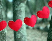 Red Felt Heart Valentines Day Garland Il_170x135