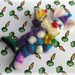 Felted Clown Bunny Rabbit Needle Felting Circus Brooch Pin Badge 'Funny Bunny'