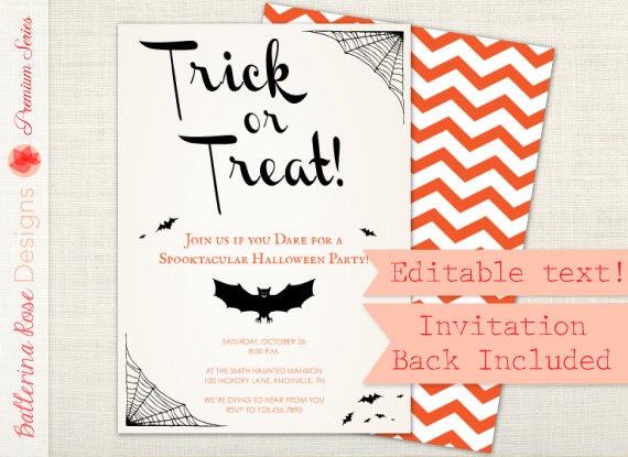 Trick Or Treat Invitation 6