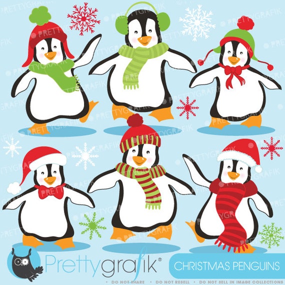 Penguins clipart commercial use, vector graphics, digital clip art, digital images - CL586 Il_570xn