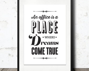 Typography Print The Office Quote TV Quote Andy Bernard