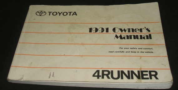 1991 toyota truck owners manual #5