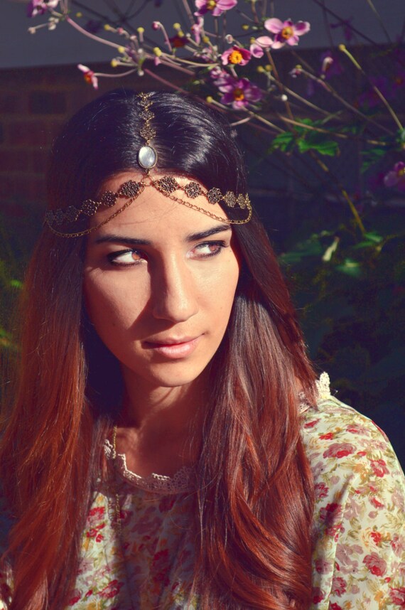 Headdress // Bohemian Head Accessory // Headband // Boho Hair