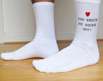 Couple in Love Socks Custom Printed Personalized Men's