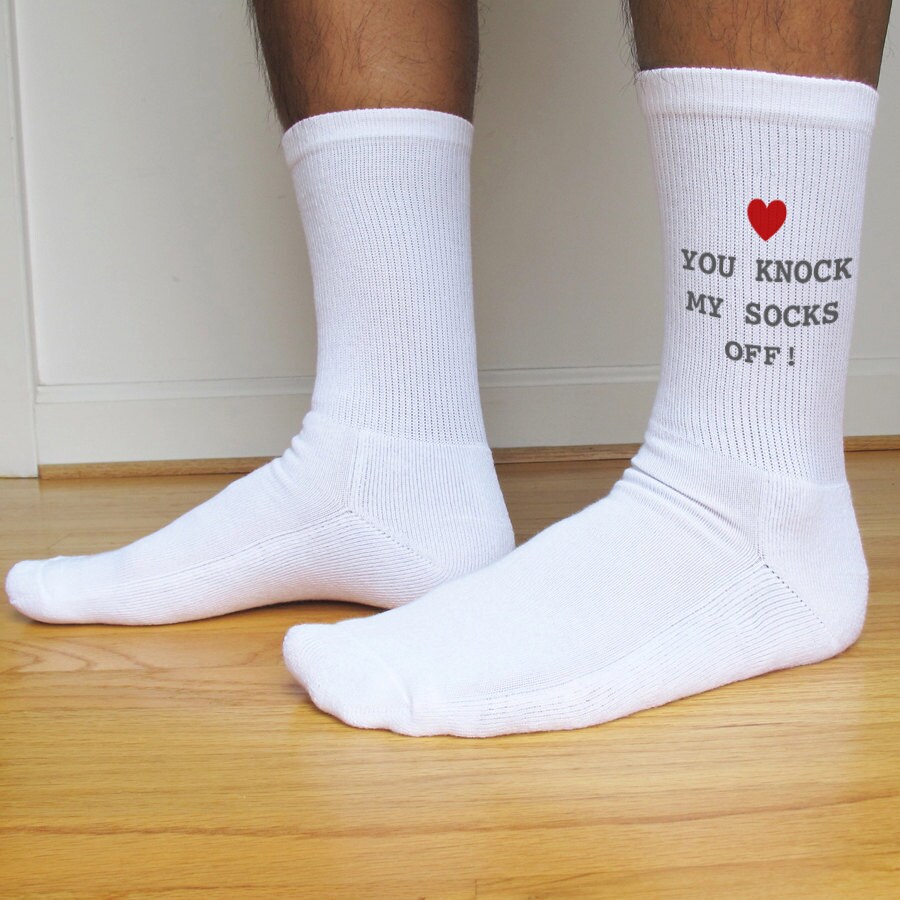 You Knock My Socks Off Custom Printed Men's Valentine