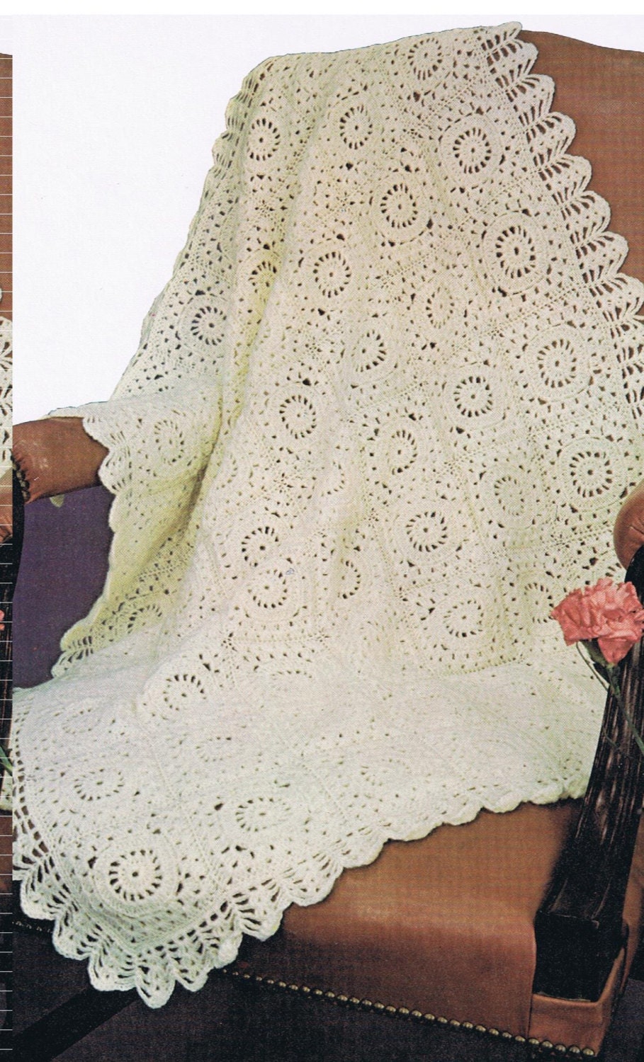 Lacey Elegant afghan crochet pattern winter blankets