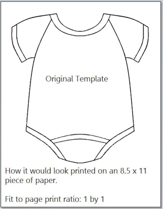 Baby OnePiece Templates 21 Digital Templates by thelittledabbler