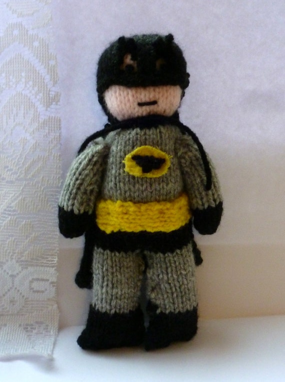Batman Knitted Doll