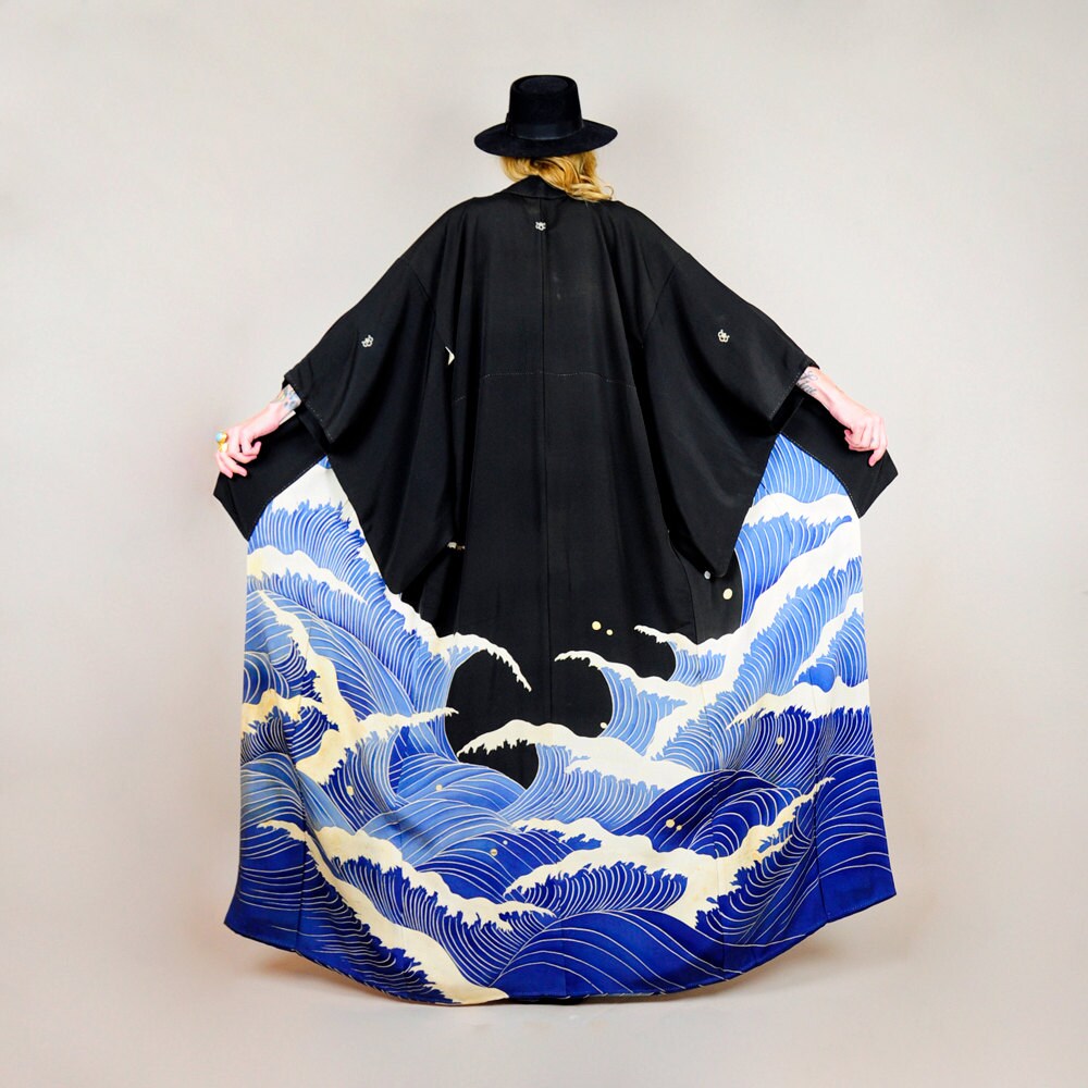 RESERVED ///// SIlk Authentic Japanese KIMONO by NOIROHIOVINTAGE