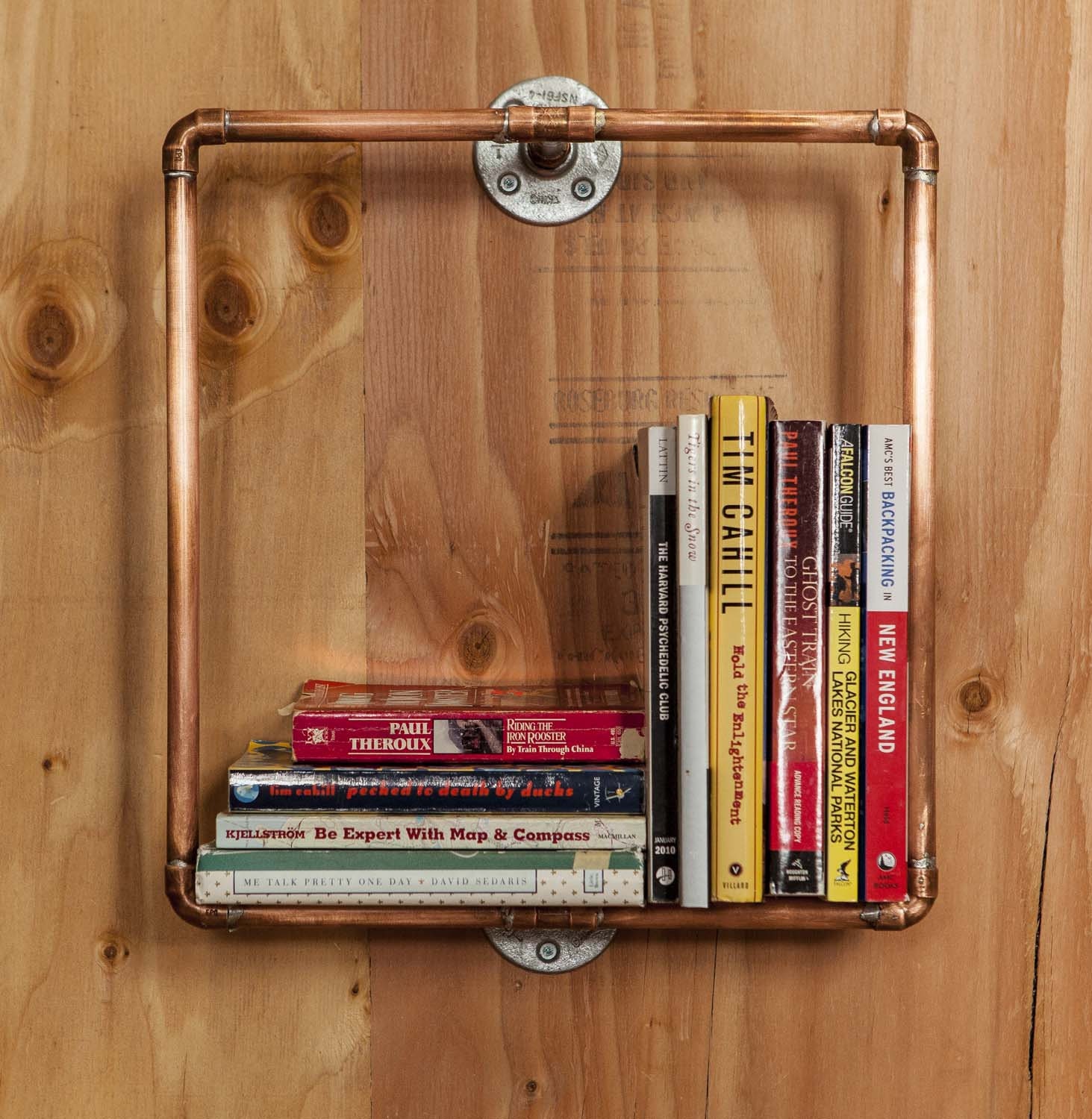 Copper Pipe Cube Book Shelf