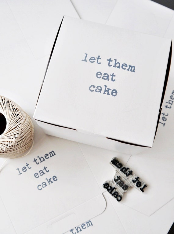 Let Them Eat Cake // Pastry Gift Favor Box // Discount For