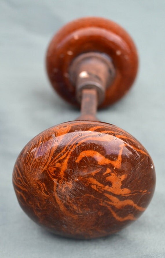 Antique/Vintage Tiger's Eye/Brown Marble Swirl