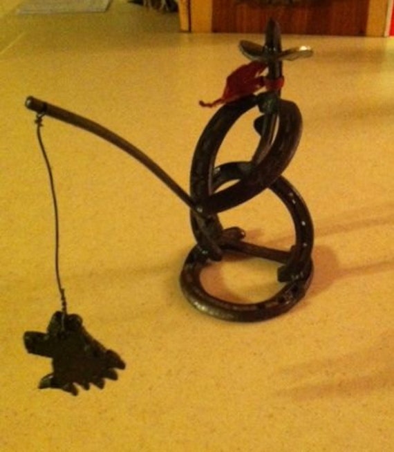 Horseshoe cowboy fisherman