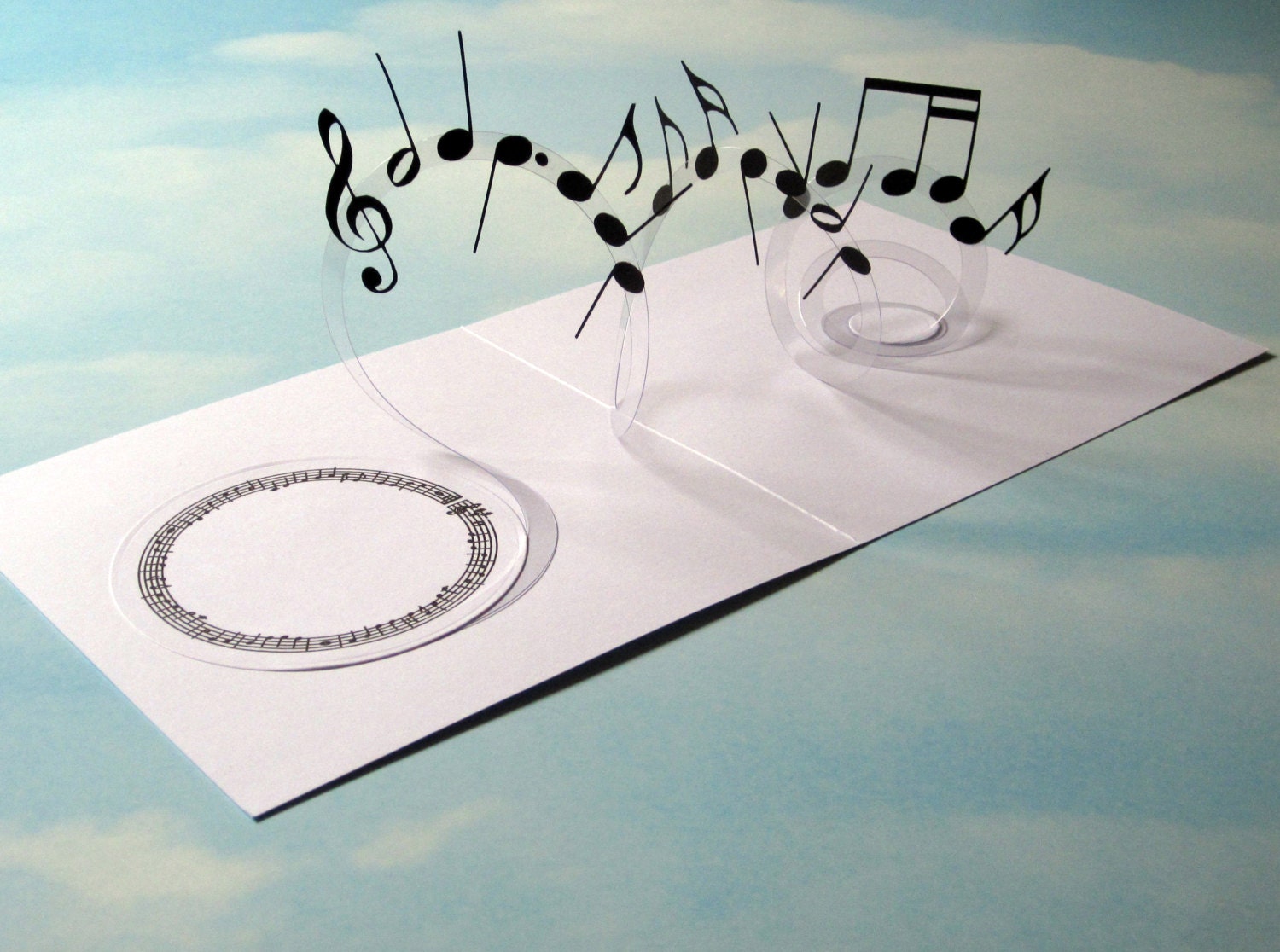 musical cards card spiral pop up musical notes 3d card handmade musical cards card spiral pop up musical notes 3d card handmade