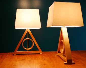 Harry Potter Deathly Hallows Table Lamp Harry Potter Kids Lamp Living Room Lamp Geometric Lamp Master of Death