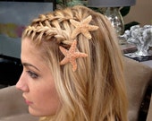 Starfish Hair Pins, Beach Hair Accessories, Mermaid - Set of 2 - Choose either  2 in. or 3 in. or a combination of both
