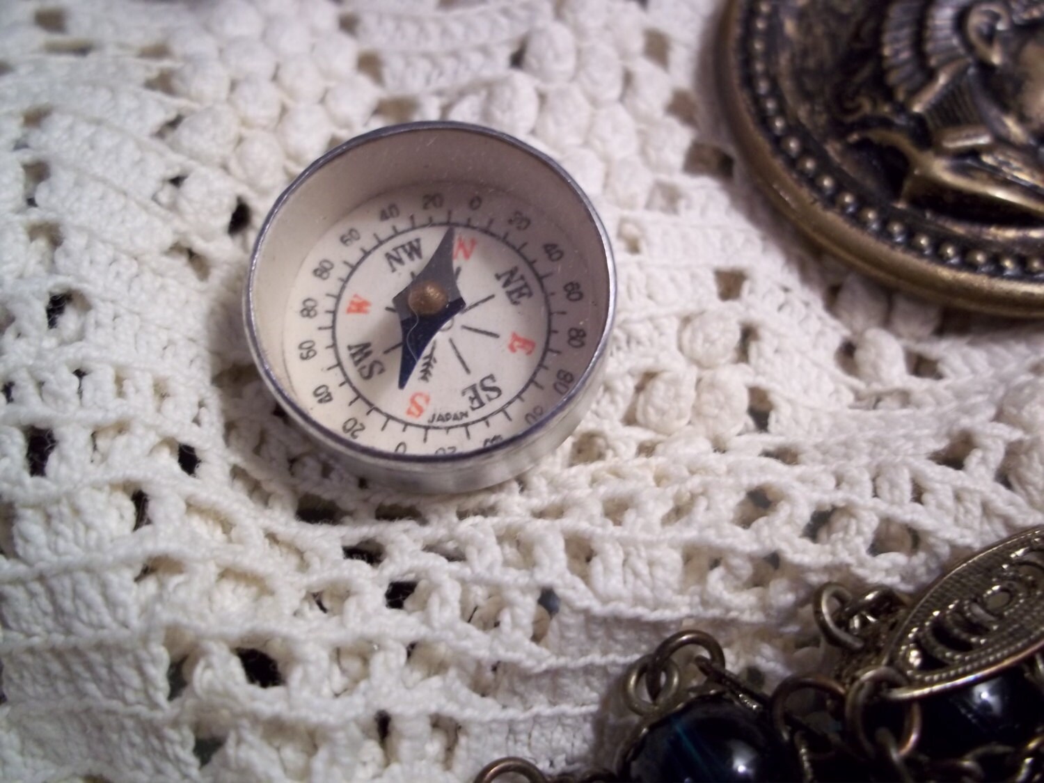 1950's Vintage Miniature Toy Compass Made in Japan New