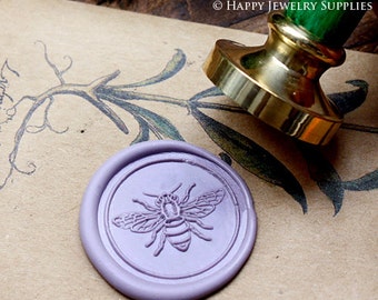 Buy 1 Get 1 Free - 1pcs Bee Gold Plated Wax Seal Stamp (WS046)