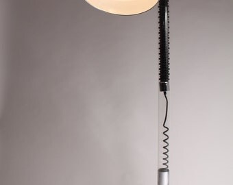 UNIQUE 70s FLEXIBLE HEAD floor lamp / torchere retro vintage modern era