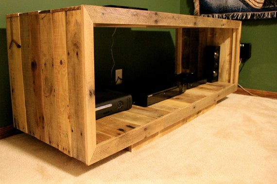 Reclaimed Pallet Wood Furniture Media Console Reclaimed Pallet Wood Furniture Media Console