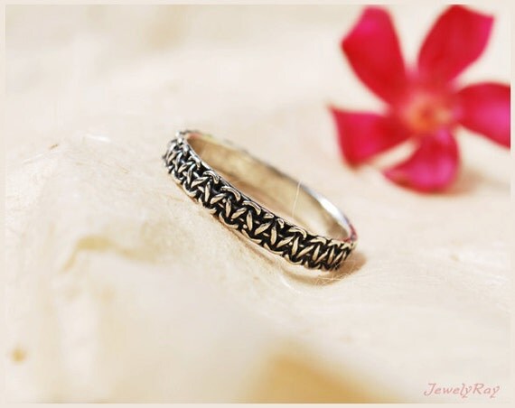 unique silver ring , thin silver ring , thumb ring , silver band ring