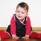 Criss Cross Baby Dress 6 to 9 months,  A-line, denim