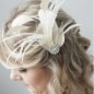 Bridal Fascinator, Great Gatsby Headpiece, Bridal Hairpiece. Wedding Fascinator, 20's Flapper Headpiece