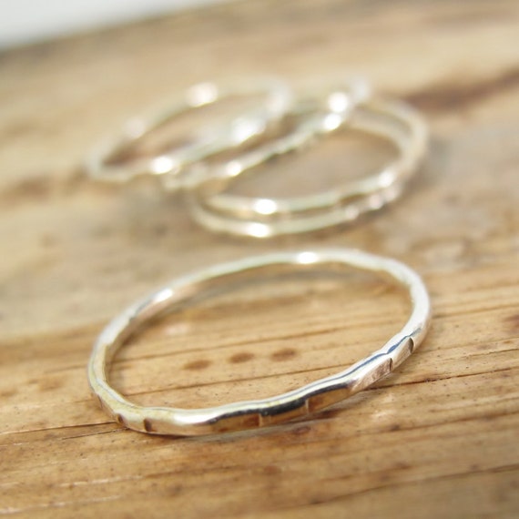 Items similar to Silver Stack Ring, Super Shiny LinLin Stacking Ring