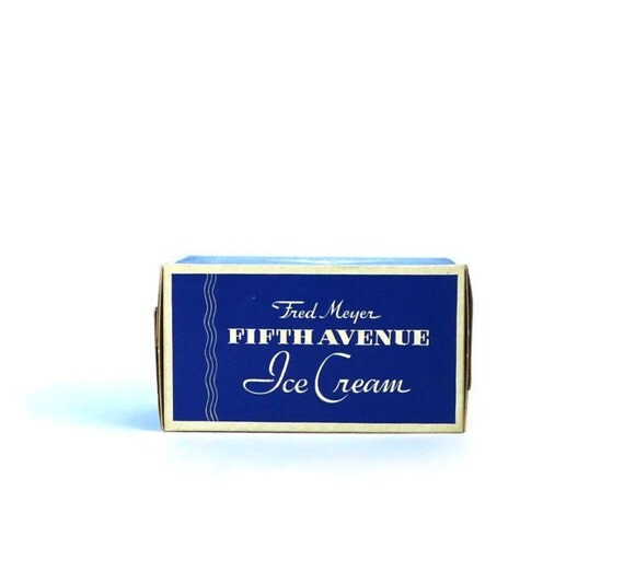 Vintage Fred Meyer Fifth Avenue Ice Cream Carton Portland