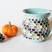 RESERVED for Lauren, Bubble Wrap Mug, Highly Textured Ceramic Mug, Honeycomb Mug, Holds 16 oz, Ready to Ship