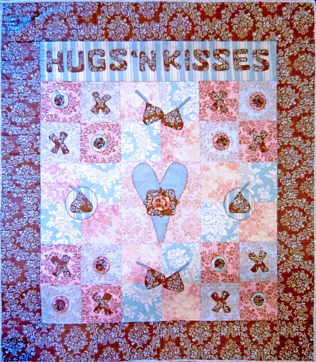 PDF Pattern Chocolate Hugs N Kisses Quilt